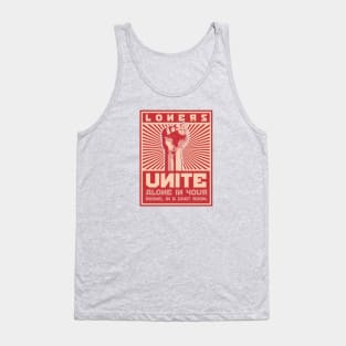 Loners Unite, alone in your rooms in a chat room. Tank Top